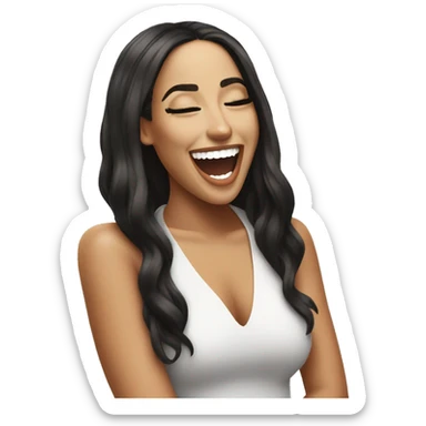 Anitta laughing iconic sticker