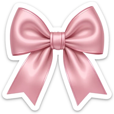 Light Pink bow plain sticker