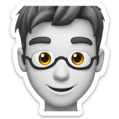 spider man smile balck slin sticker