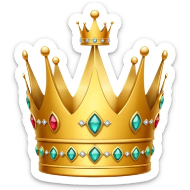golden crown sticker