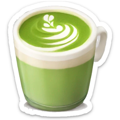 Matcha latte  sticker