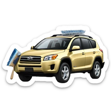 2009 Toyota RAV4 with brush guards sticker