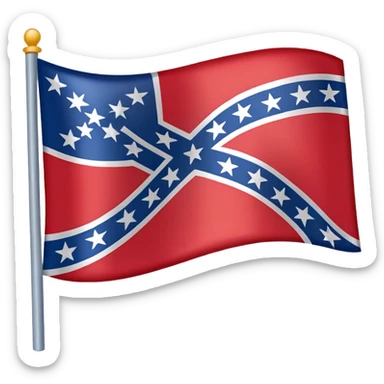 confederate flag emoji sticker