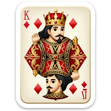 king of diamonds sticker