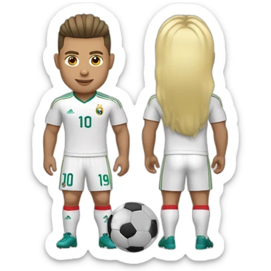 Ronaldo avec les mèches blondes sticker
