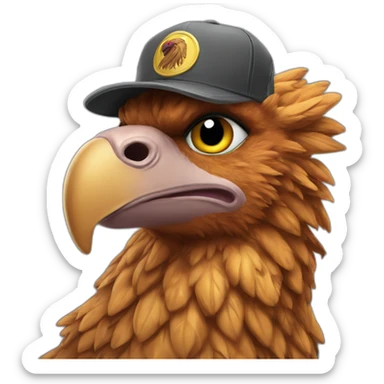 Griffin wearing trucker hat sticker