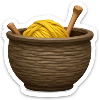 Yarn bowl sticker