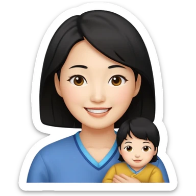 korean mother sticker
