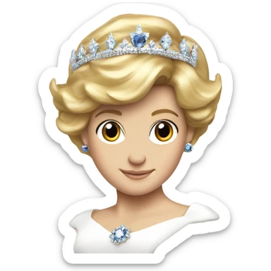 Princess Diana halo sticker