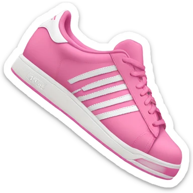 Pink adidas shoes  sticker