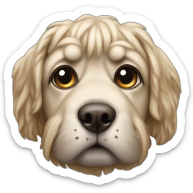 Kind Mops dog sticker