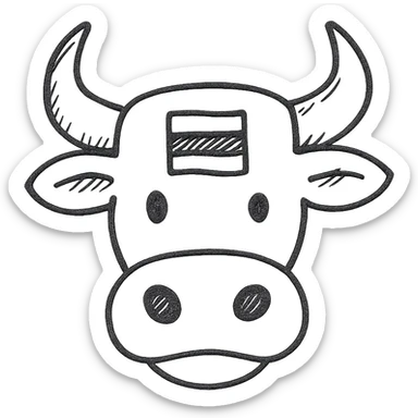 Russian bull emoji sticker