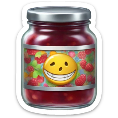 Jam jar sticker
