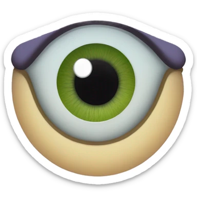 Lagartija ojos y frente grande sticker