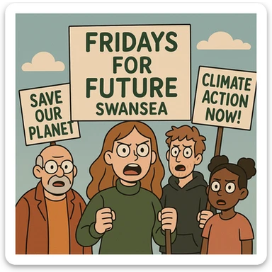  Fridays for Future the Swansea people  sticker