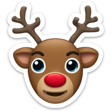 rudolph the red nosed reindeer sticker