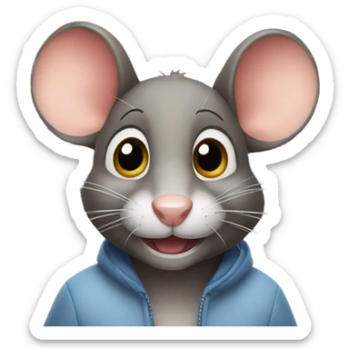 Ratón enojado sticker
