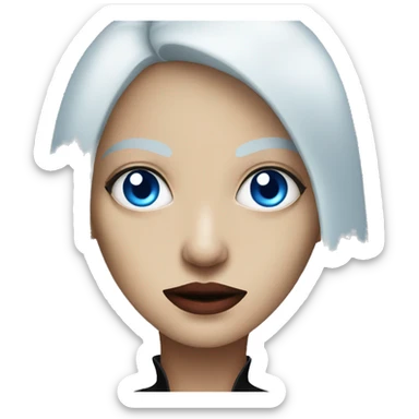 Woman vampire with blue Eyes sticker
