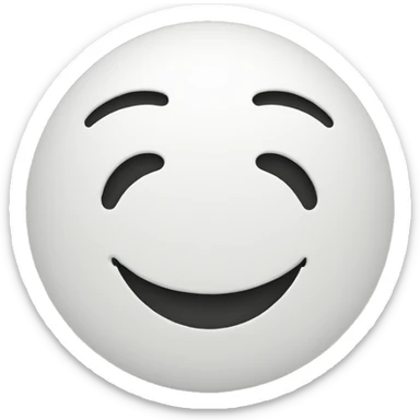 A smiley face happy sticker