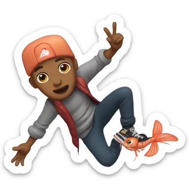 lil shrimp rap sticker