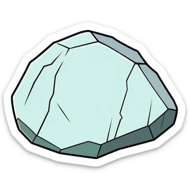 White bumpy rock sticker