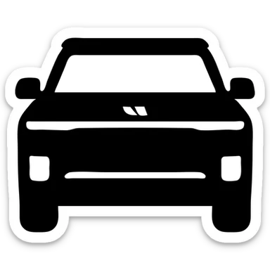 LiXiang L9 car, clean icon, modern style sticker