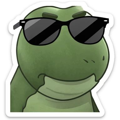 Tan blonde girl with sunglasses sticker