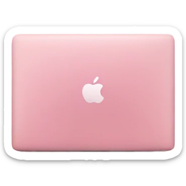pink macbook sticker