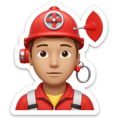 lifeguard portrait, head and shoulders only, wearing red lifeguard uniform, rescue whistle and buoy strap visible, confident alert expression, beach safety vibe, 3D cartoon, mobile game icon style, clean background, no text, no watermark
 sticker