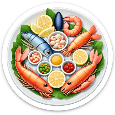 Seafood sticker