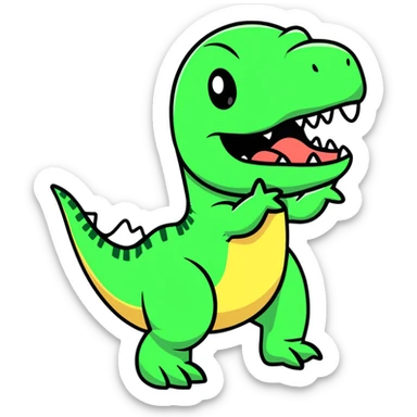 Dinosaur tongue  sticker