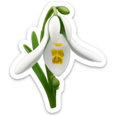 Galanthus nivalis sticker