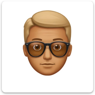 uomo con occhiali da sola sticker