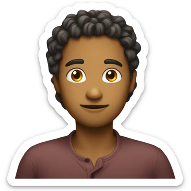 self neck hugging emoji sticker