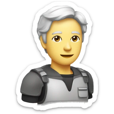 Uma mao com o dedo indicador levatado fazendo um formato de L sticker