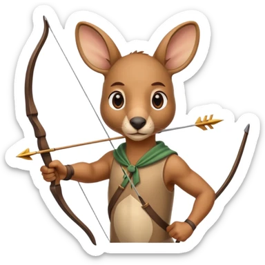 Kangaroo Archery  sticker