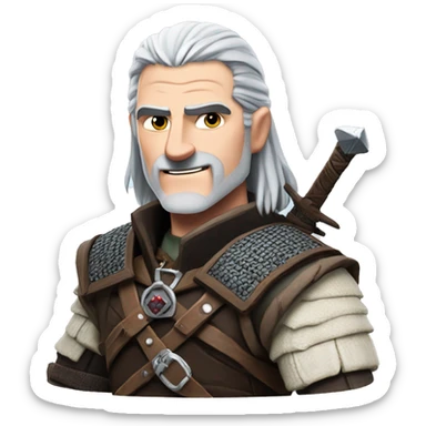 Witcher Geralt of Rivia, Thumb Up sticker