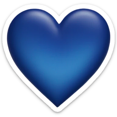 Indigo heart sticker