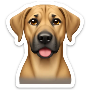 Black mouth cur sticker