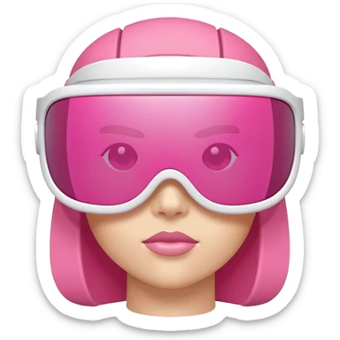 sporty pink shield visor sunglasses with comically thick frame, maximum chunky build, extremely oversized robust design, one-piece lens sticker