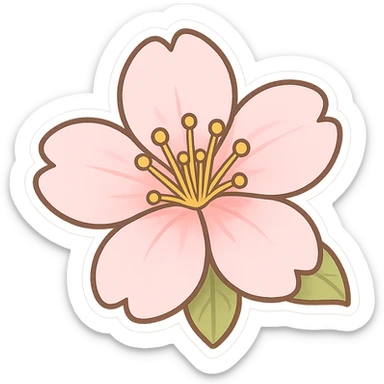sakura cherry blossom flower, remove background sticker