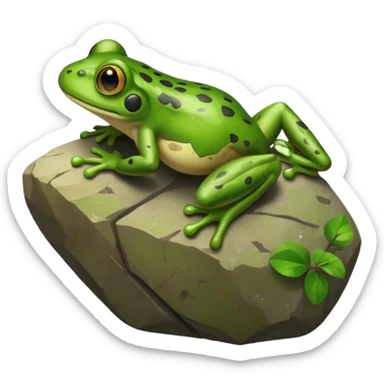 frog who is a rock climber sticker