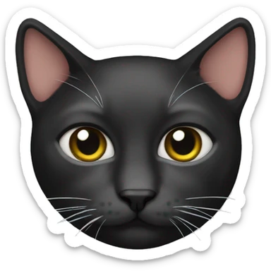 Cat blac sticker