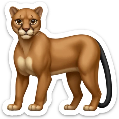 cougar and panther  sticker