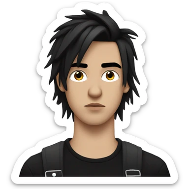 A emo boy sticker