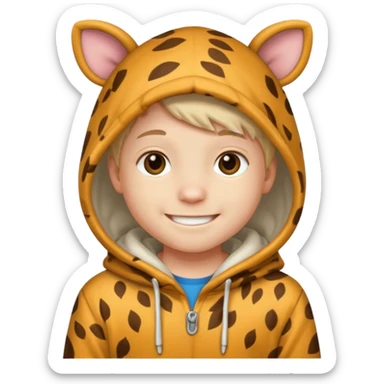 Animal Hoodie Kid sticker