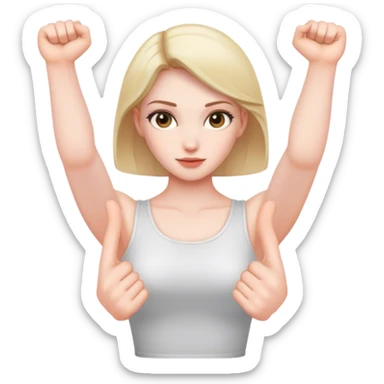 female forearms sticker