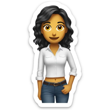 Chica morena marketing digital  sticker