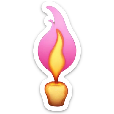 Pink fire 🔥🩷 sticker