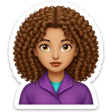 Persian curly girl sticker
